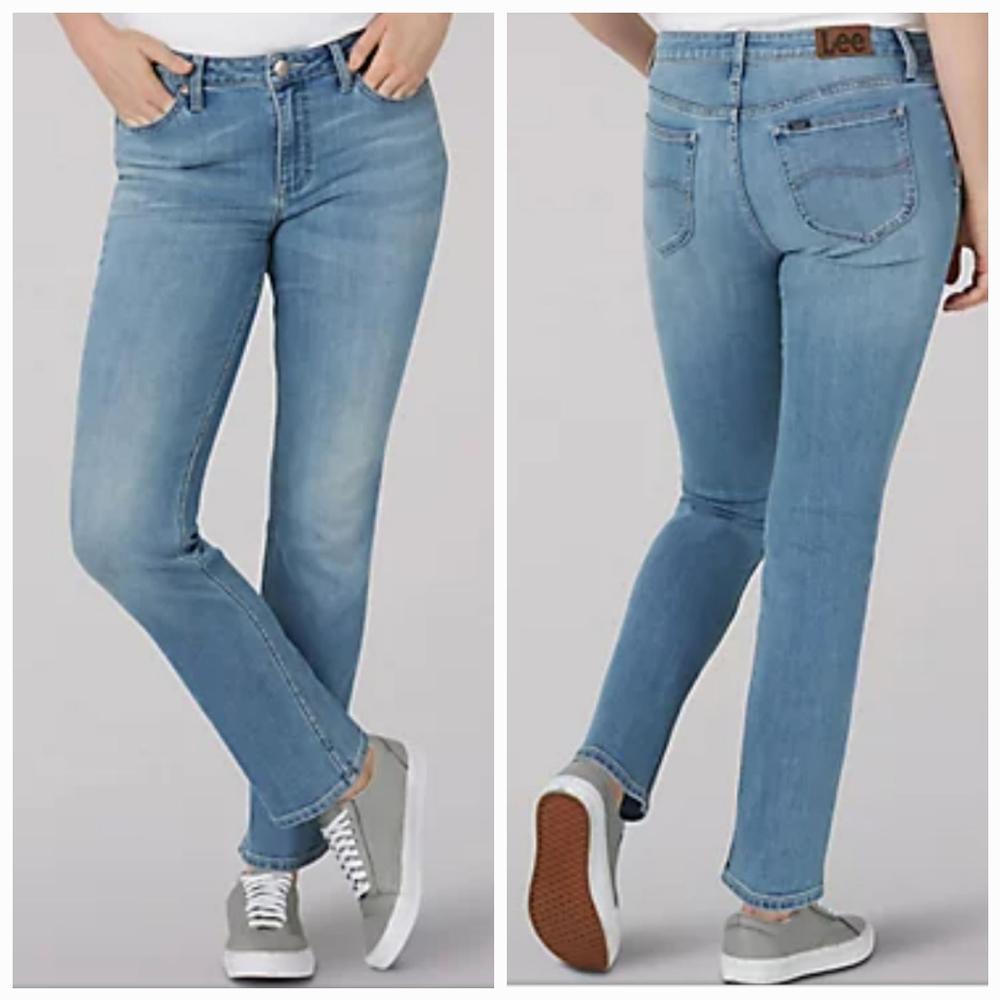 Lee Women's Regular Fit Straight Leg Mid Rise Jean New with Tag Size 6P